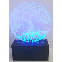 Luminária Árvore da vida - Led Azul