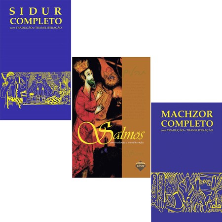 Trio Litúrgico I (Sidur e Machzor Completo e Salmos com Tradução e Transliteração)